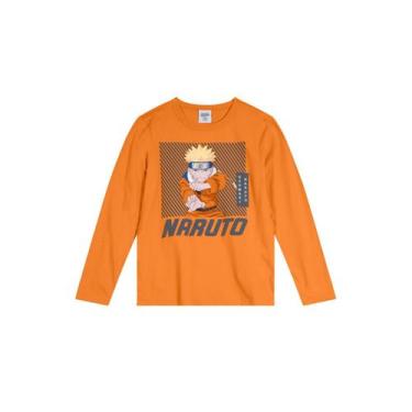 Imagem de Camiseta Naruto Em Malha Laranja Brandili, 12