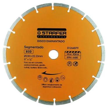 Imagem de Disco Diamantado Segmentado Eco Concreto Marmore 9 Polegadas - Starfer