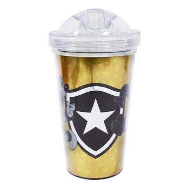 Imagem de Copo De Plástico Com Canudo 450ml Presente Botafogo - Minas de Present
