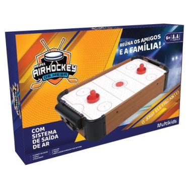 Imagem de Jogo Mini Air Hockey de Mesa Multikids - BR2073, Branco
