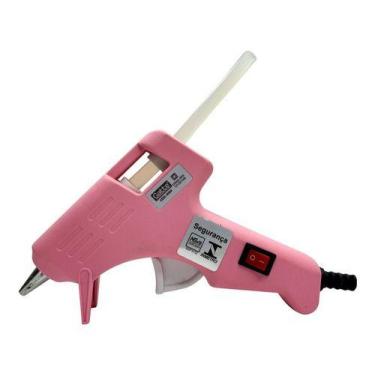 Imagem de Maquina Cola Quente Bico Metálico + 10 Bastões Finos 7,5mm - Gatte