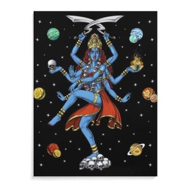 Imagem de Pôster Deusa Hindu Deidade Zen Yoga Meditação, Budismo, Jainismo, Espiritual, Decoração de Sala em Tela e Arte de Parede Impressão de Imagem Moderna de Quarto Familiar, Pôsteres 8 x 10 polegadas (20 x