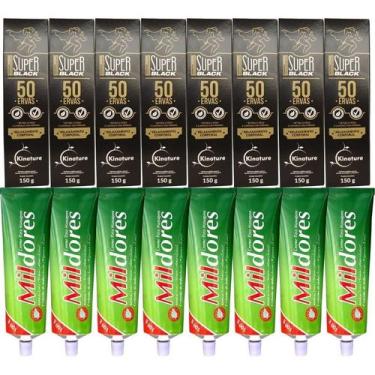 Imagem de Revenda 8 Pomada 50 Ervas + 8 Creme Para Massagem Mil Dores - Bio Inst