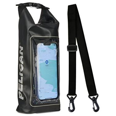 Imagem de Bolsa impermeável impermeável Pelican Marine IP68 2L – Mochila impermeável com capa para celular / bolsa – Acessórios de barco e caiaque – Essencial para acampamento, natação, praia, pesca, rafting, viagem, preto