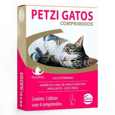 Imagem de Vermífugo Petzi Gatos - 4 comprimidos - CEVA