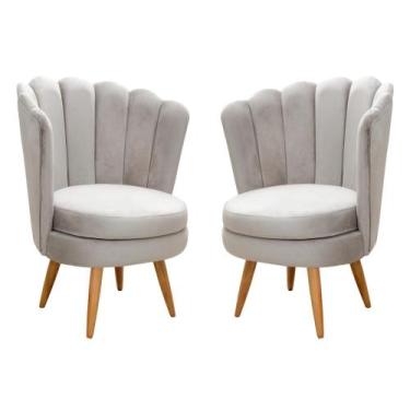 Imagem de Conjunto 2 Poltronas Decorativa Pétala Kit Cadeiras Flor Girassol  - B