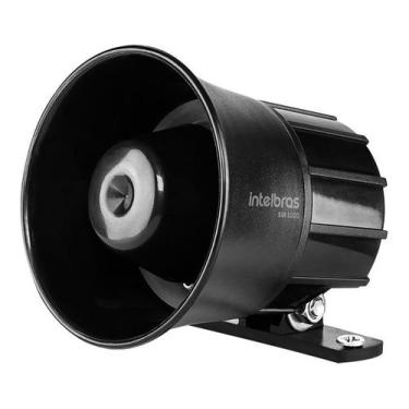 Imagem de Sirene Com Fio Intelbras 105 Db Sir 1000 Preta Alta Potência