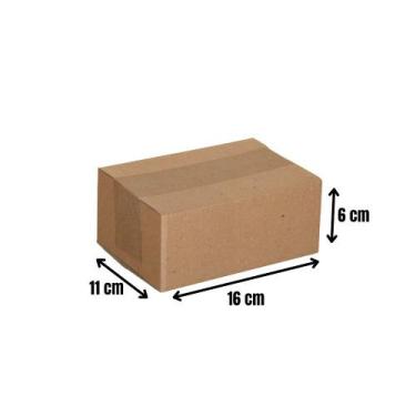 Imagem de 25 Caixa Papelão Correios Sedex Envios 16x11x6 Montavel - B&S, pardo