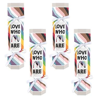 Imagem de Big Dot of Happiness So Many Ways to Be Human - Lembranças de mesa de festa sem pressão - Caixas de biscoito DIY - Conjunto de 12