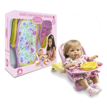 Imagem de Bebê Conforto Para Bonecas Capa Matelassê Laço de Fita