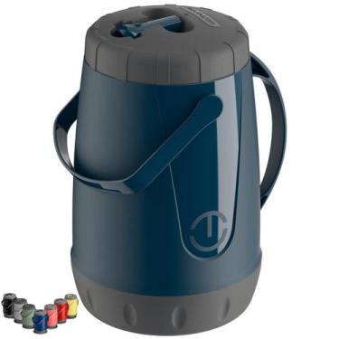 Imagem de Garrafa Térmica Jarra Pavia 2,5l Unitermi com Alça Dupla e Bico Dosado