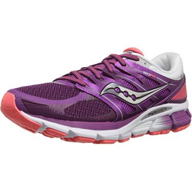 Imagem de Saucony Tênis de corrida feminino Zealot ISO, Roxo/Coral, 5