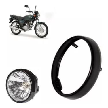 Imagem de Aro Farol Honda Motocicleta Titan Fan 150 Titan Fan 125 Até 2013 Mater