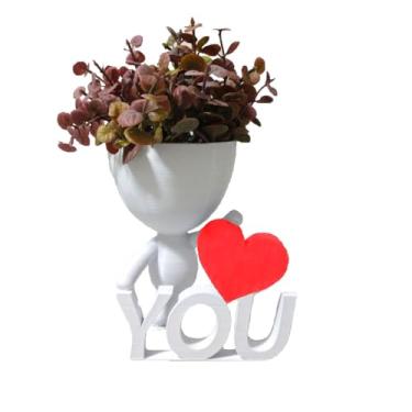 Imagem de Vaso Decorativo - Love You (Azul)