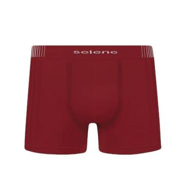 Imagem de Cueca Boxer Selene s/costura , Bordô, G