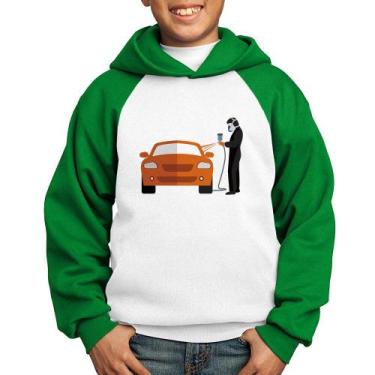 Imagem de Moletom Infantil Pintor Automotivo - Foca na Moda, Branco, Verde, 14