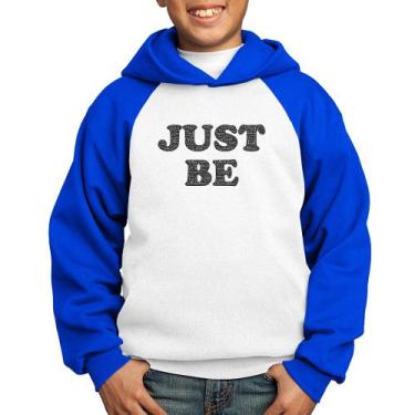 Imagem de Moletom Infantil Just Be - Foca na Moda, Branco, Azul, 6