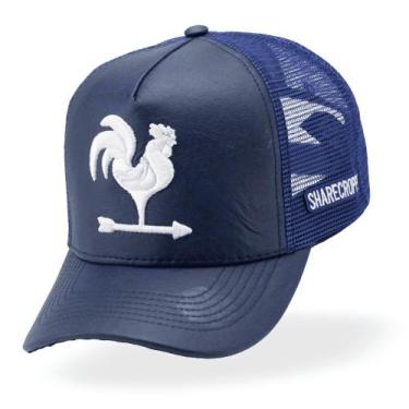 Imagem de Boné Masculino Feminino Country Sharecropper Frente em Couro Bordado G