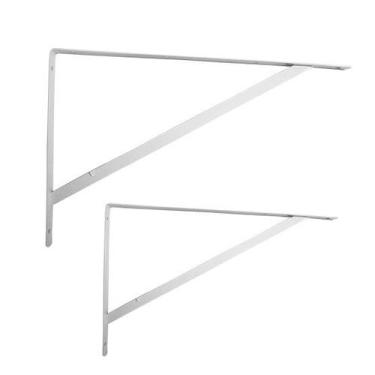 Imagem de Cantoneira Mão Francesa Reforçada Suporte Para Prateleira de Vários Ta