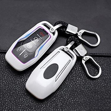 Imagem de WSWJDW Porta-chaves da capa do carro porta-chaves Porta-chaves com anel, adequado para Ford Fusion Mondeo Mustang F150 Explorer Edge 2015 2016 2017 2018,6