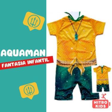 Imagem de Fantasia Curta sem Enchimento do Aquaman - Podumaju, GG