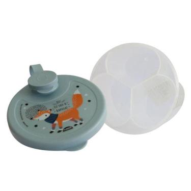 Imagem de Dosador Porta Leite em Pó com Divisória Plasútil, Raposa Azul