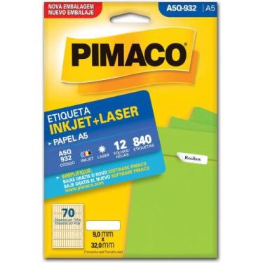 Imagem de Etiqueta A5 A5Q-932 12 Folhas 9,0 X 32,0 MM - Pacote com 840 Etiquetas