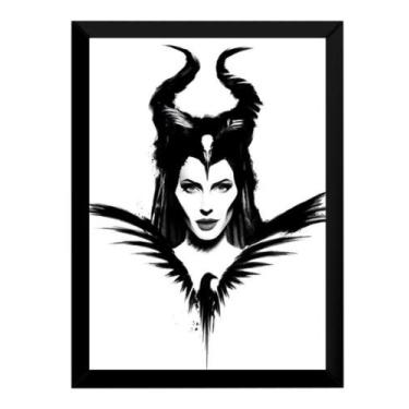 Imagem de Quadro Decorativo Arte Filme Malévola Poster Moldurado - Fanarte
