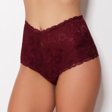 Imagem de Calça Cintura Alta Cós Renda - Bela Morena, Terra, GG