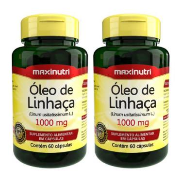 Imagem de Kit 2 Óleo de Linhaça 60 Capsulas 1000mg  Maxinutri