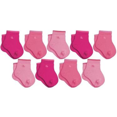 Imagem de Kit Com 9 Pares de Meias Lupo Cano Curto Baby Infantil em Algodão Kids