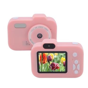 Imagem de Câmera Digital, Câmera Digital de Lente Dupla 1080P de 2, Câmera Vlog Compacta Com Foco Automático Com 6 Efeitos de Filtro, Suporte para Tirar Fotos/música/jogo