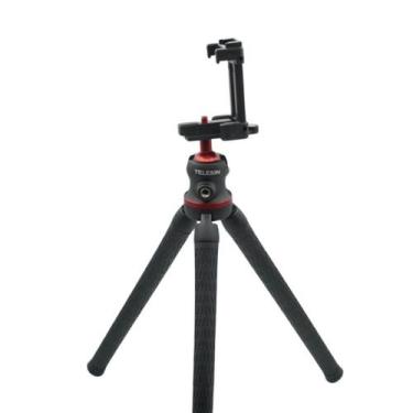 Imagem de Tripé Flexível para Celular / Câmeras DSLR / GoPro - Telesin