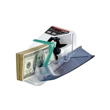 Imagem de Mini Máquina Contar Notas Dinheiro Cédulas Portátil Bivolt - V30