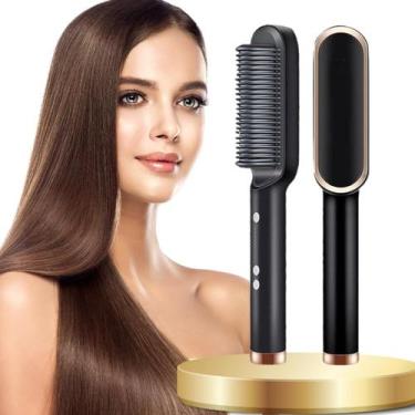 Imagem de Escova de Cabelo 3 em 1 Cabelo Ondulado e Cacheado - Aton