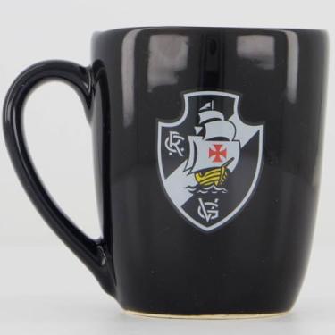 Imagem de Caneca Vasco Ceramica Preta