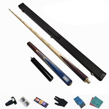 Imagem de Taco de sinuca, bastão de taco de sinuca de 147 cm, bastão de sinuca, taco de sinuca de madeira de cera branca do norte, taco de sinuca profissional para esportes de mesa de sinuca, 18 ~ 595 g (taco