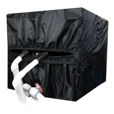 Imagem de Cobertura do Aquecedor de Piscina, Cobertura Impermeável da Bomba de Calor da Piscina 420D Oxford Com Alça, Cobertura do Equipamento da Bomba da Piscina de Inverno