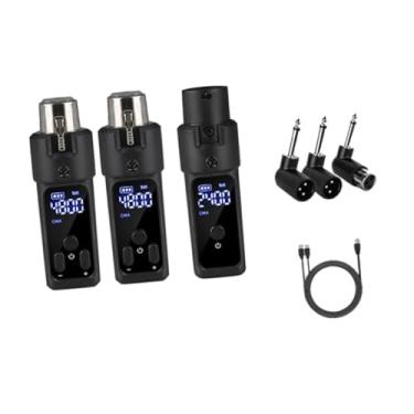 Imagem de menolana Transmissor de microfone recarregável, estabilidade, alcance de 30m, redução de ruído para de microfone sem fio, misturador de áudio, 2 Transmissões