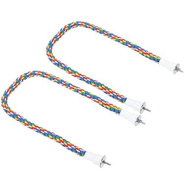 Imagem de Chew Toys Corda de Escalada - Brinquedo para Pássaros Com Giratória - 60 CM, 80 CM, 105 CM - Perfeito para Calopsitas, Periquitos, Cinzas Africanos e Outros Pássaros