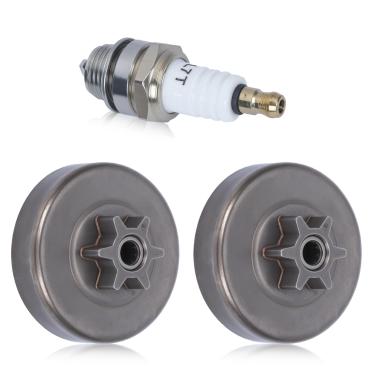 Imagem de Atunee Tambor de embreagem 2 peças 6T 3/20.3 cm para Husqvarna Poulan P3314 P3416 P3516 P3818 P4018 P4218 S1970 Motosserra, 501628301 Tambor de embreagem para McCulloch Xtreme Mac 801628301 42 83 8