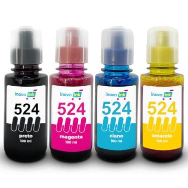 Imagem de Kit 4 Tintas Compatível Impressora L6490 100ml Inova Ink