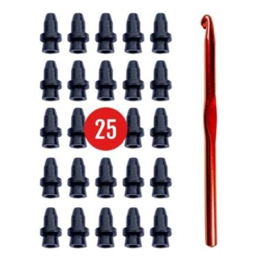 Imagem de pumpuptheball Kit de Válvula de Inflação da Bola Esportiva (25 Substituição de Válvulas) para bolas de futebol, basquete, vôlei e outras bolas esportivas sem bexiga