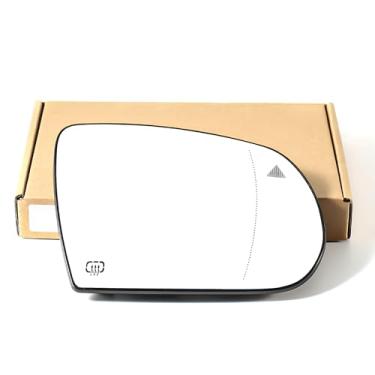 Imagem de Substituição do espelho lateral do passageiro para Jeep Compass 2017-2022 Cherokee 2014-2019 com vidro retrovisor lateral do passageiro aquecido BSD sem regulação automática