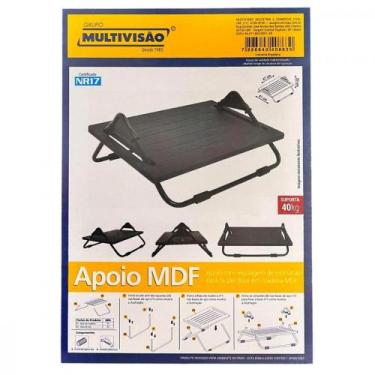 Imagem de Apoio Ergonomico Para Pes Multivisao Mdf Preto Nr-17 - Multivisão, Pre