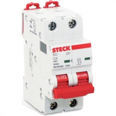 Imagem de Disjuntor Steck Din Bipolar 04A   Sdd62C04