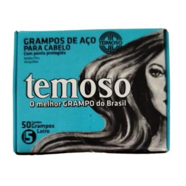 Imagem de Grampo De Aço Para Cabelos Nº 5 Loiro 50Un - Teimoso