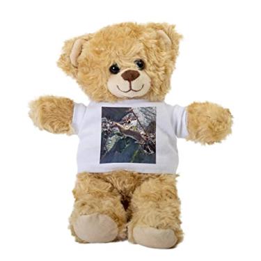 Imagem de Furry Weasel Teddy Bear, Gift Stuffed Animal, Plush Teddy Bear with Tee, Welcoming Baby Gift, Gift for Her, Gift for Newborn, Cute Birthday Basket