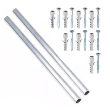 Imagem de Kit Suporte Churrasqueira Tubo Inox 304 de 50cm - PRADO