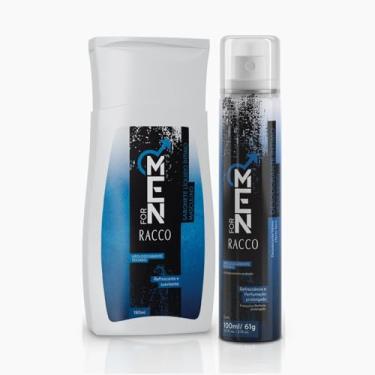 Imagem de Combo Sabonete Líquido Racco 180ml + Desodorante Intimo Jato Seco For Men Racco 100ml